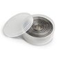 Mrs. Anderson"s 10-Piece Baking Round Cutters with Reusable Storage Container in Stainless Silver, , large