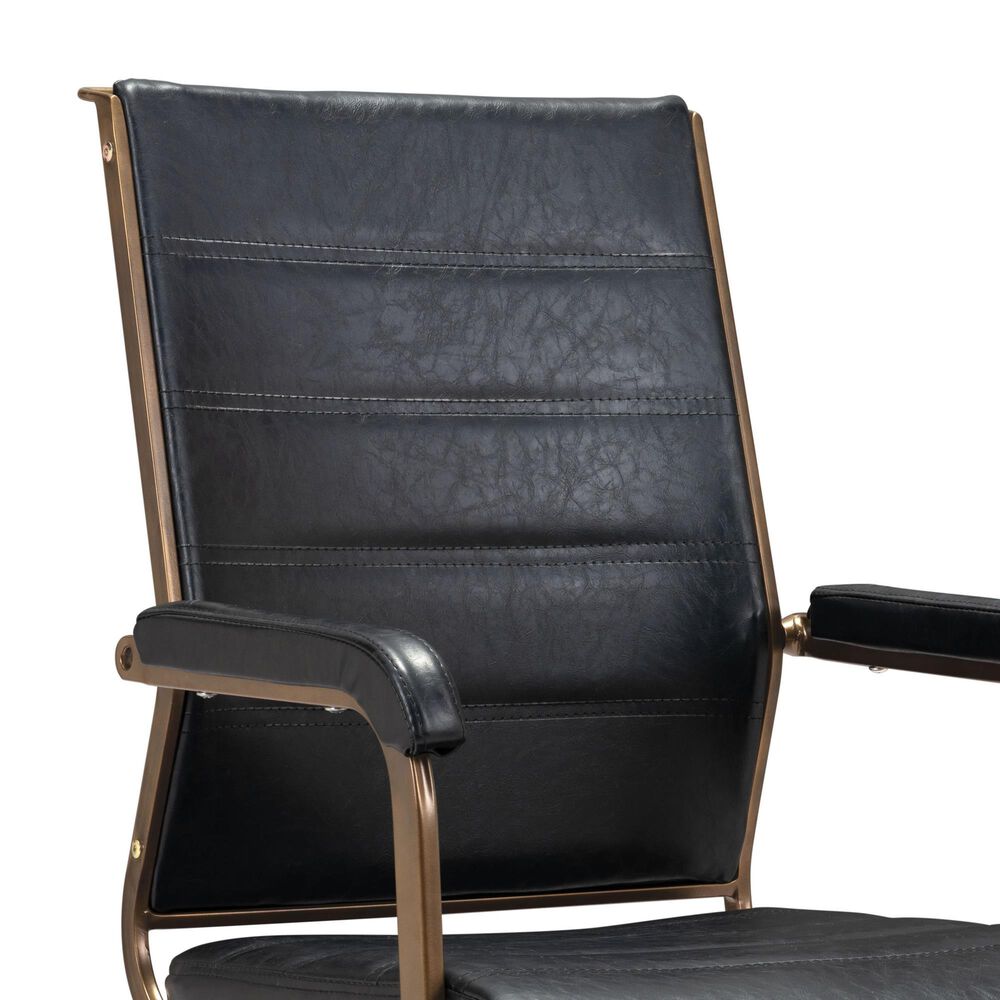 Zuo Modern Auction Office Chair in Vintage Black, , large
