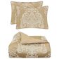 Royal Court Potenza 3-Piece King/California King Comforter Set in Gold, , large