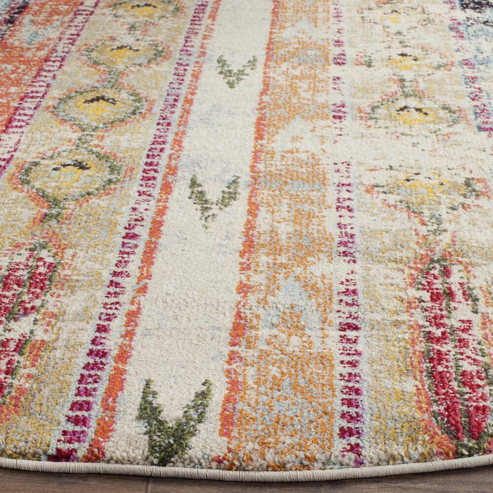 Safavieh Monaco MNC222F-4R 4&#39; Round Multi Area Rug, , large