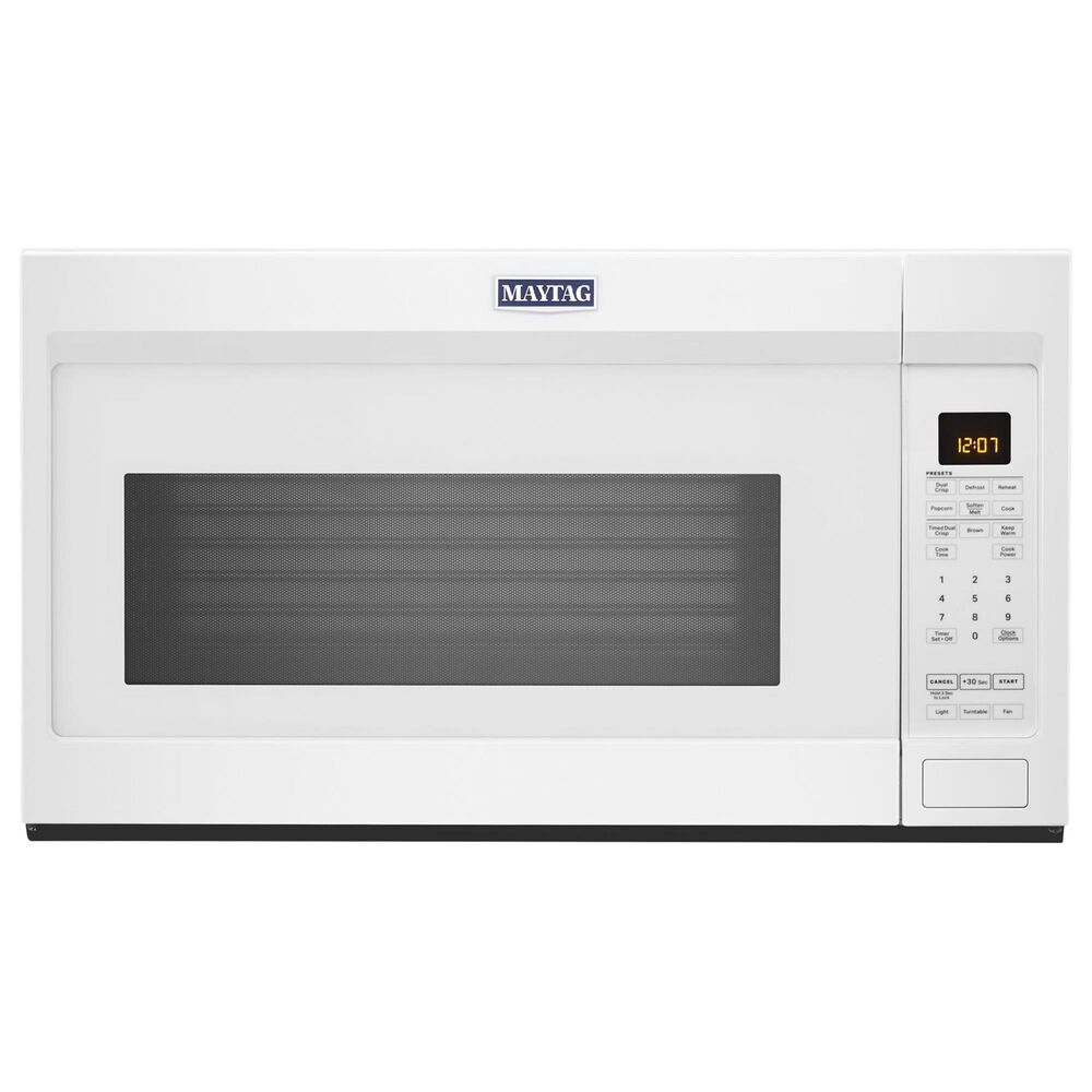Maytag 1.9 Cu. Ft. Over-the-Range Microwave with Dual Crisp in White, , large