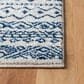 Safavieh Tulum Transitional  2" x 9" Ivory and Navy Runner, , large