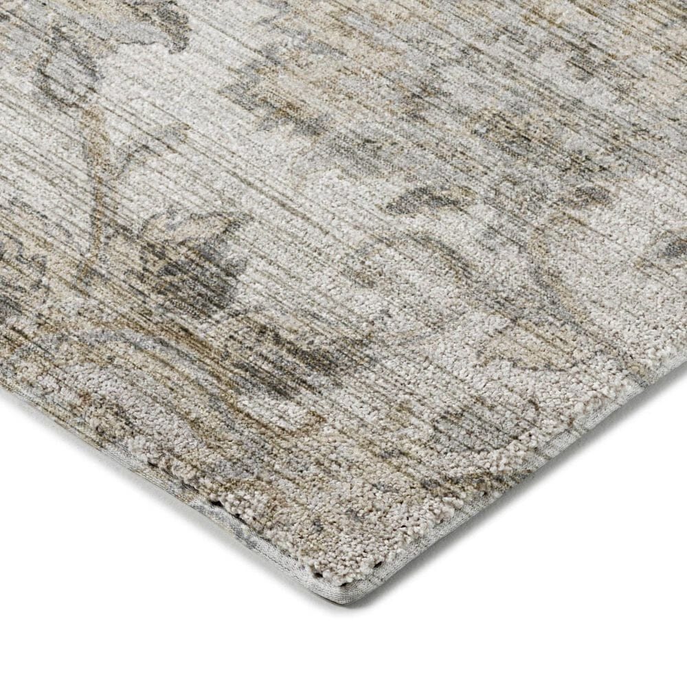Dalyn Rug Company Silk Road Linen, Ivory, Taupe, Beige and Silver 1&#39;8&quot; x 2&#39;6&quot; Area Rug, , large