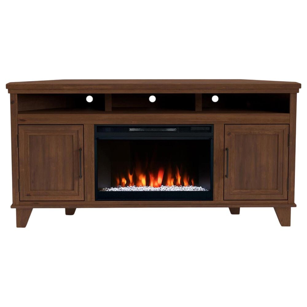 Legends Home Sonoma 64" Corner Fireplace Console in Whiskey, , large