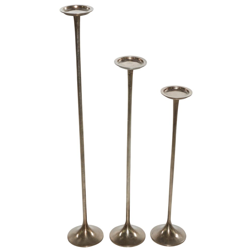 Maple and Jade 40&quot; Modern Candle Holder in Antique Bronze &#40;Set of 3&#41;, , large