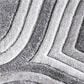 Central Oriental Chicago Kesden 7"10" x 10"10" Grey and White Area Rug, , large