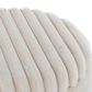 Lumisource Tray Plush 2-Piece Storage Ottoman Set in Cream, , large