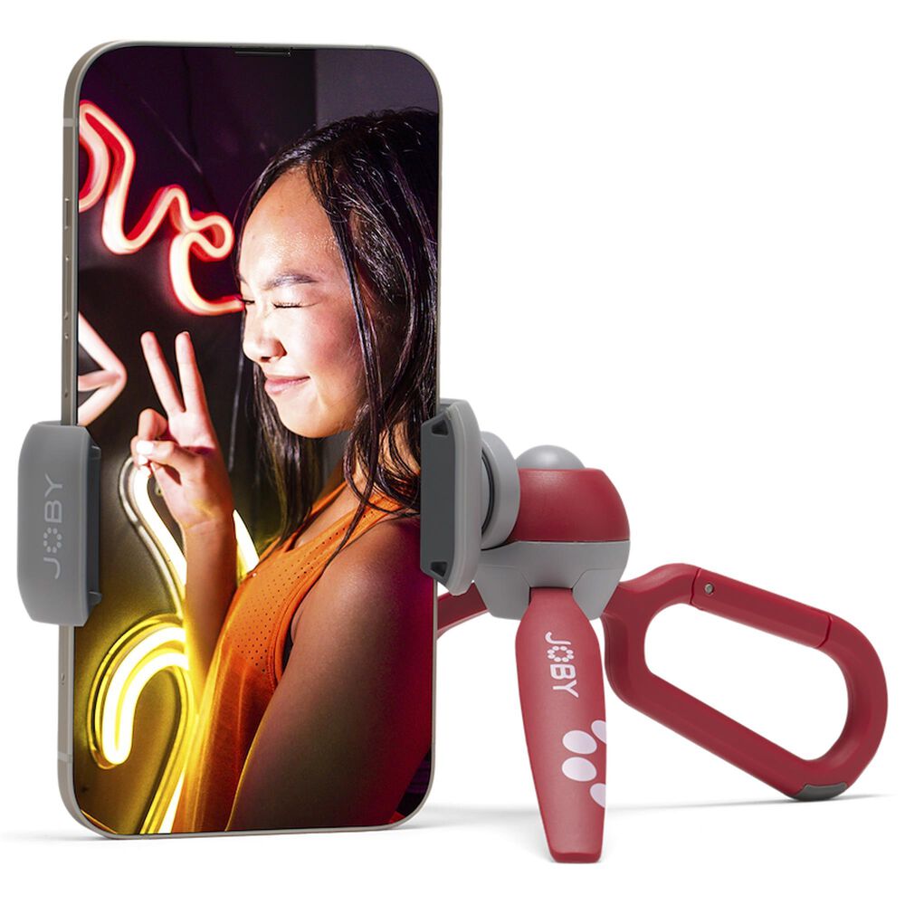 JOBY HandyPod Clip Action Mini Tripod in Red, , large