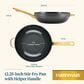 Faber Forged Induction 12.25" Ceramic Nonstick Stir-Fry Pan with Helper Handle in Black and Gold, , large
