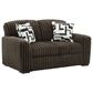 Ashley Midnight-Madness Stationary Loveseat in Chocolate, , large