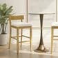 Armen Living Merie Bar Height Stool in Putty Brown, , large