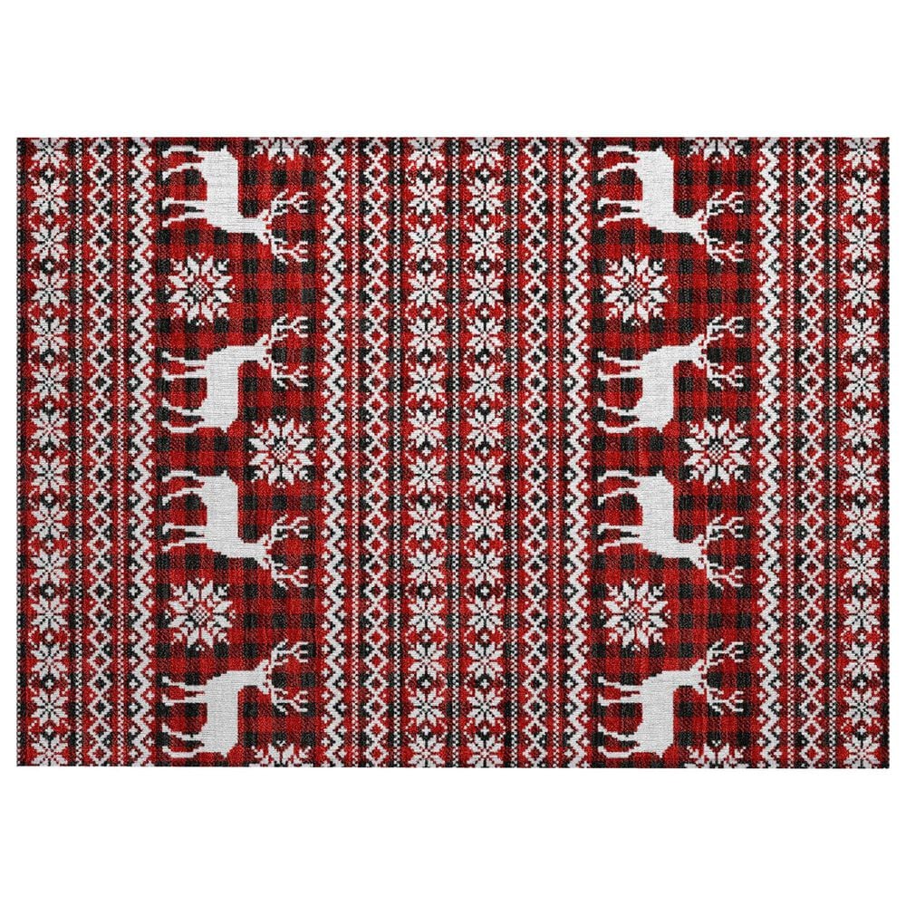 Dalyn Rug Company Wonderland WN28 2"6" x 3"10" Red Indoor/Outdoor Area Rug, , large