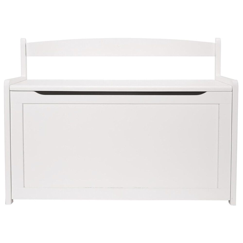 Melissa &amp; Doug Wooden Toy Chest in White, , large
