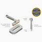 Joseph Joseph CleanTech 2-Piece Tile Scrubber and Spot Cleaning Tool Set in Stone, , large