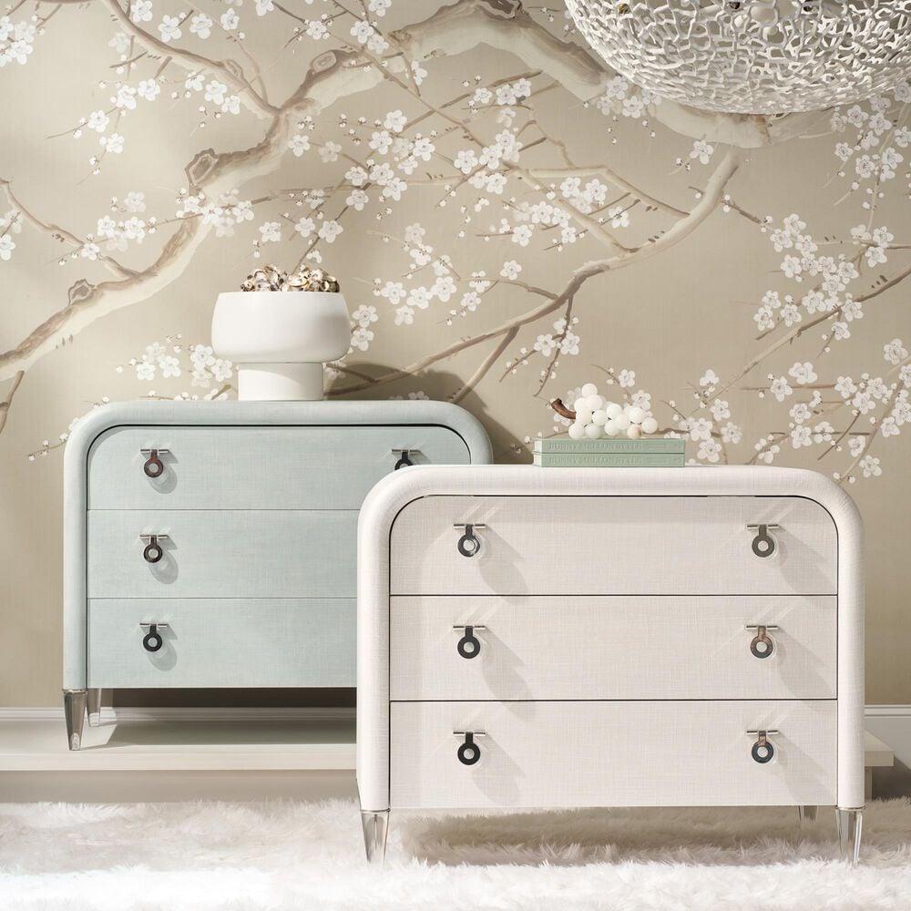 Hooker Furniture Melange 3-Drawer Accent Chest in Clear, , large