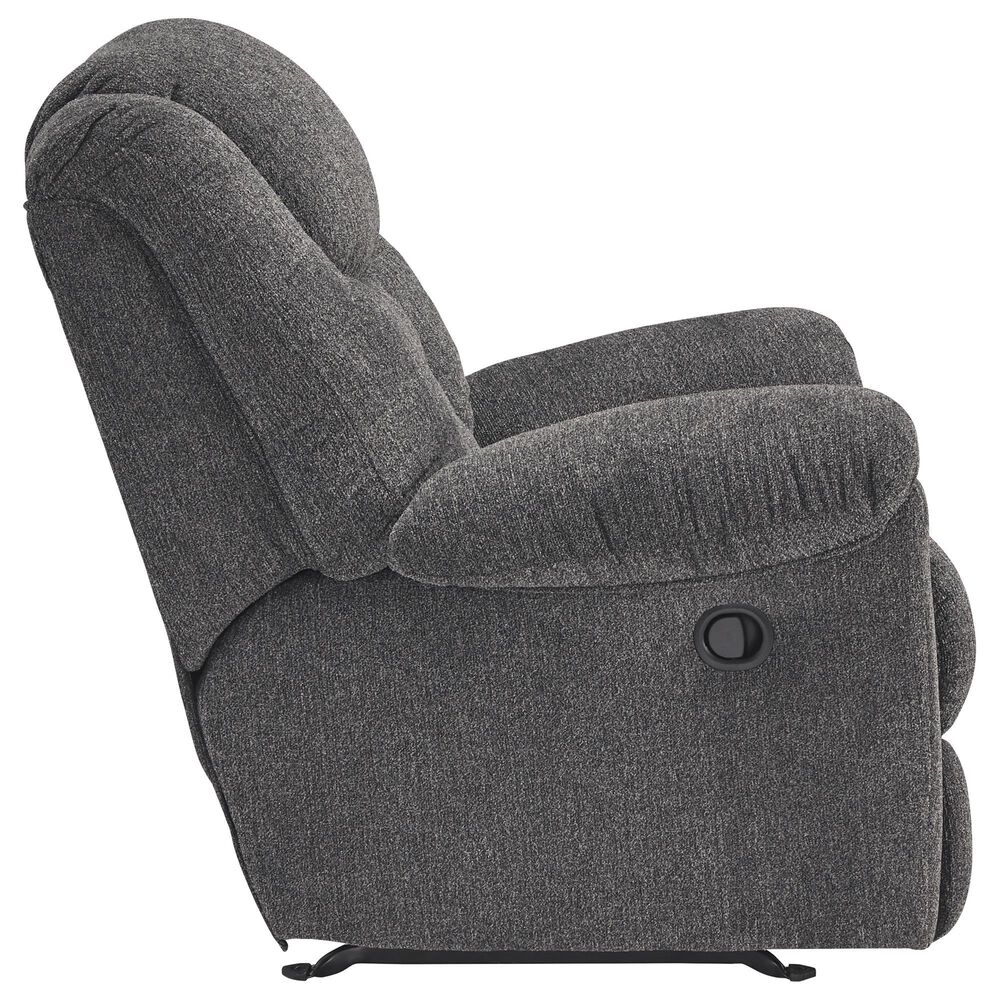 Ashley Foreside Manual Rocker Recliner in Charcoal, , large