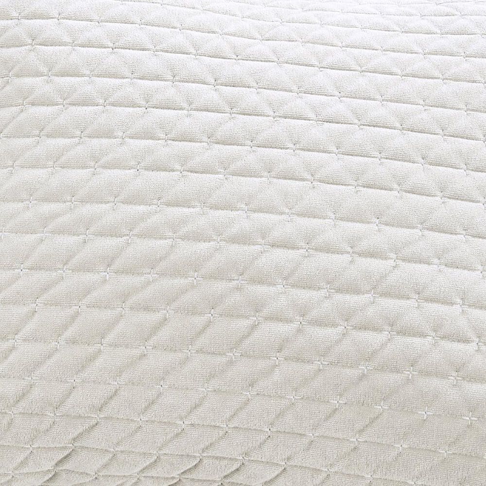 Levtex Velvet Stitch 3-Piece Full/Queen Quilt Set in Off-White, , large