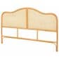 Baxton Studio Adelita Queen Arched Panel Headboard in Light Honey, , large
