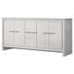 Lexora Home Lafarre 72" Double Bathroom Vanity in White with 2 cm White Quartz Top and Rectangular Sinks, , large