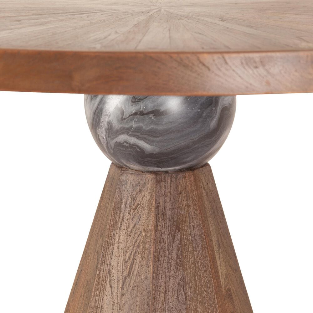 Home Trends &amp; Design Eiffel 48" Counter Height Dining Table in Antique Teak - Table Only, , large