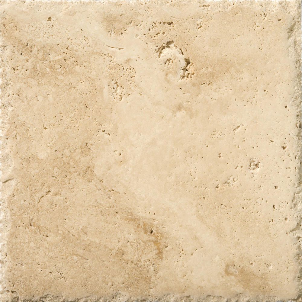 Emser Trav Chiseled Umbria Savera 16" x 16" Travertine Tile, , large