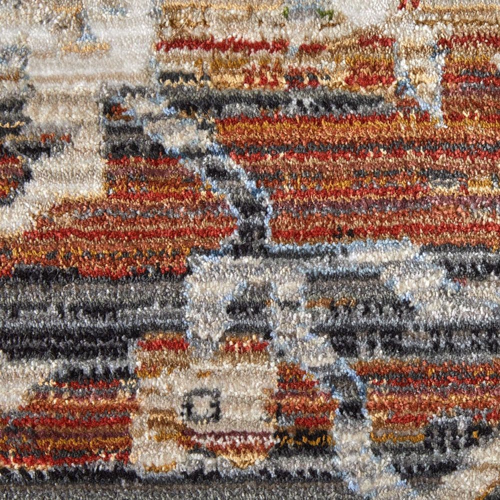 Feizy Melrose 5&#39; x 7&#39;6&quot; Ivory and Rust Area Rug, , large