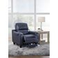 Ashley Mercomatic Power Recliner with Adjustable Headrest in Ocean, , large