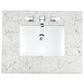 James Martin Vanities Breckenridge 30" Single Vanity in Whitewashed Oak with 3 cm Eternal Jasmine Pearl Quartz Top, , large