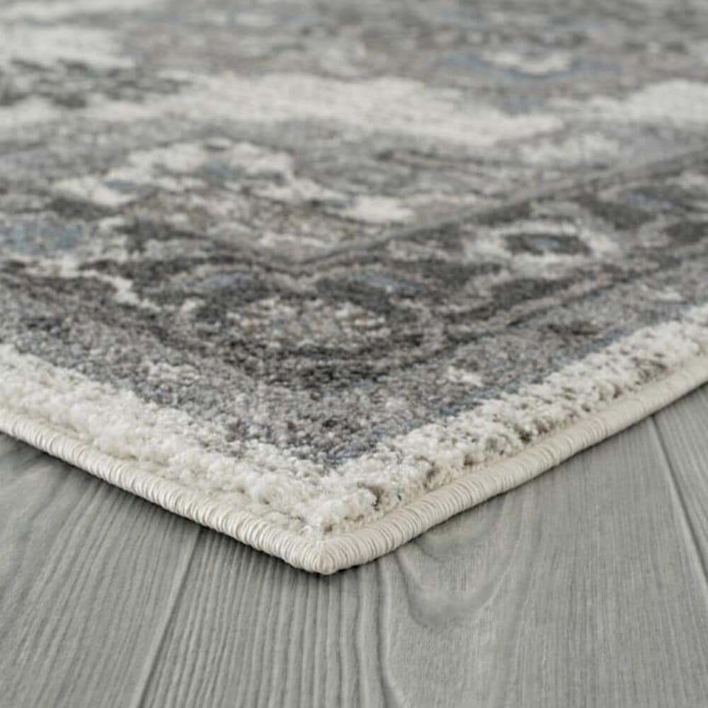 Amer Rugs Alexandria 7&#39;9&quot; x 9&#39;9&quot; Ivory and Stone Gray Area Rug, , large