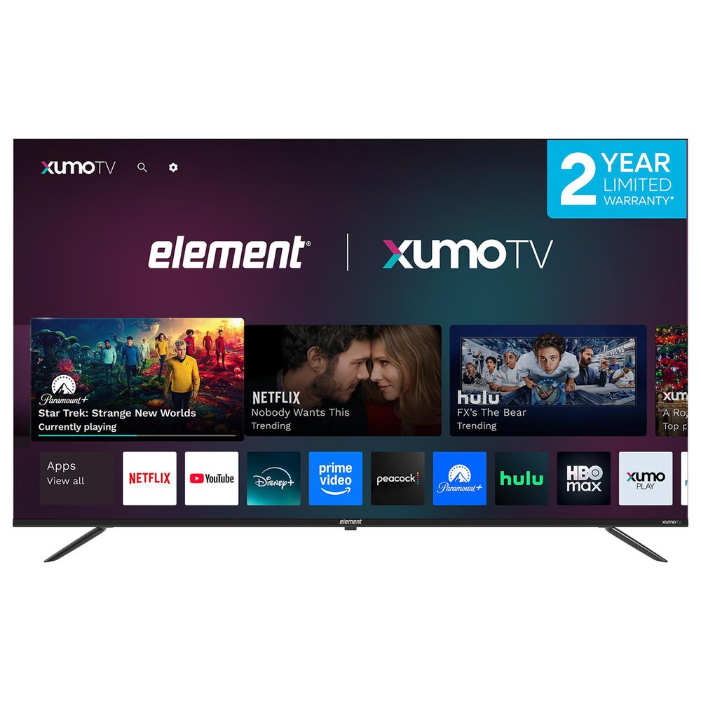 Element 65" Class Revolution Series 4K UHD HDR Frameless - Smart Xumo TV with 2.0 Soundbar in Black, , large