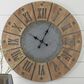 Ashley Payson Wall Clock in Antique Gray/Natural, , large