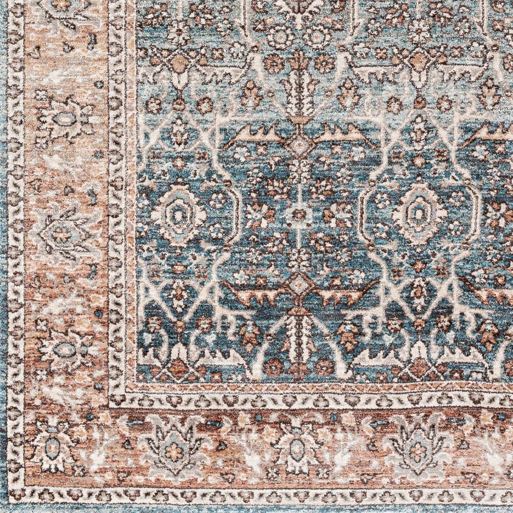Surya Carlisle Oriental 2&#39;11&quot; x 10&#39; Pale Blue, Dusty Pink, Medium Brown, Cream and Charcoal Runner, , large
