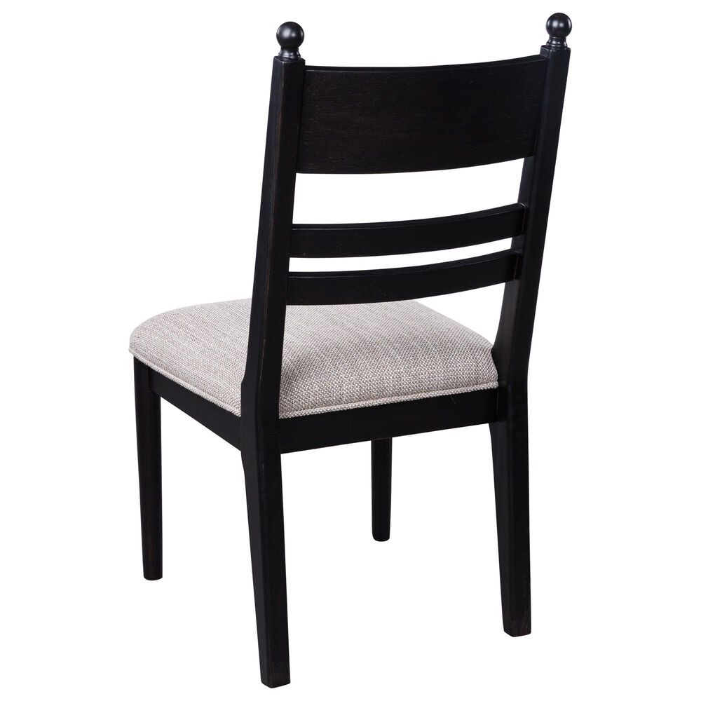 Ashley Greddinton 7-Piece Rectangular Extension Dining Set with Black Chairs in Medium Brown and Black, , large