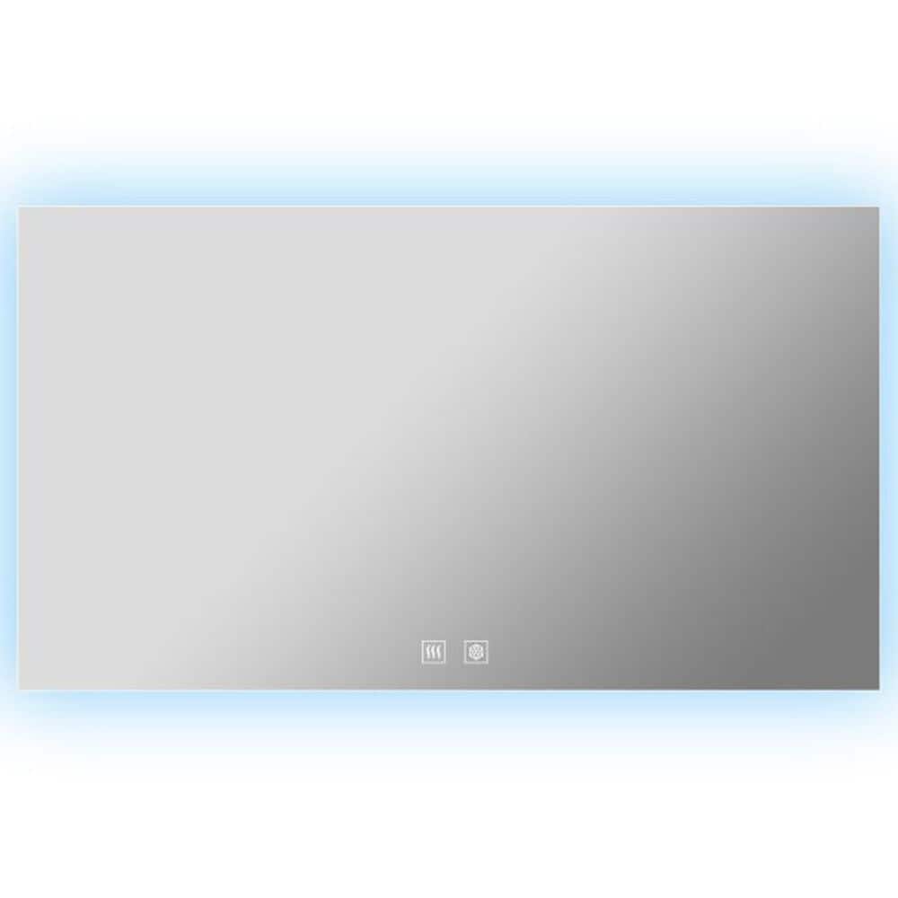 Lexora Home Vellum 60" x 36" LED Vanity Mirror, , large
