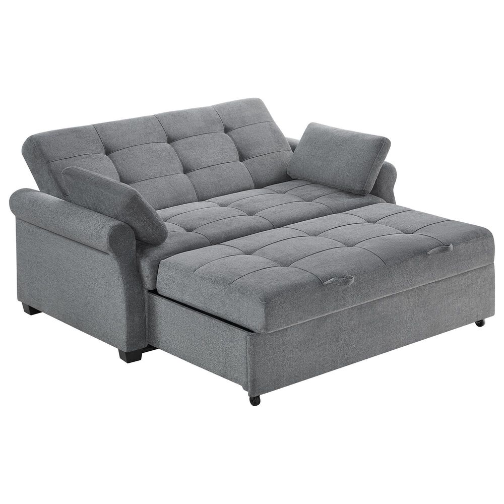 Lifestyle Solutions Hampton Queen Convertible Sofa in Grey, , large