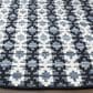 Safavieh Montauk Southwestern 6" Round Ivory, Blue and Black Area Rug, , large