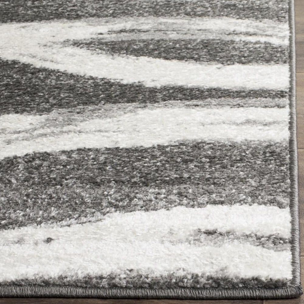Safavieh Adirondack ADR125R 5&#39;1&quot; x 7&#39;6&quot; Charcoal and Ivory Area Rug, , large
