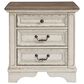 Ashley Realyn 5-Piece King Bedroom Set in Chipped White and Distressed, , large