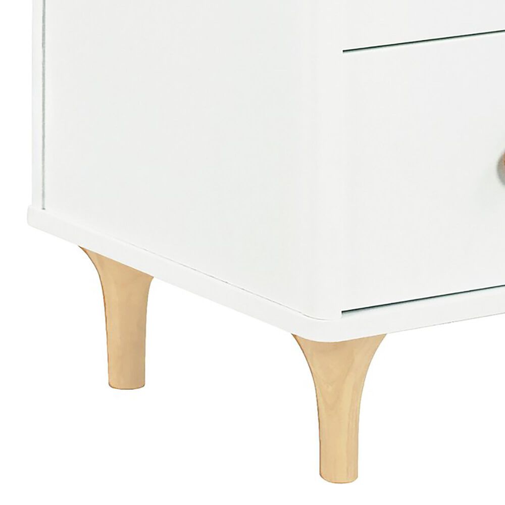 Babyletto Lolly 3 Drawer Changer Dresser with Removable Changing Tray in White and Natural, , large