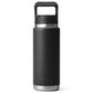 YETI Rambler 26 Oz Water Bottle with Straw Cap in Black, , large