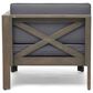 Hearth and Haven Alcove 5-Piece Outdoor L-Shape Sectional Set with Dark Grey Cushion in Teak, , large
