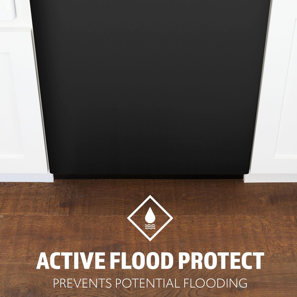 Hotpoint 24" Built-In Front Control Dishwasher with Plastic Interior in Black, , large