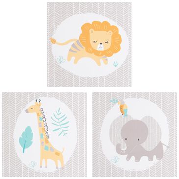Trend Labs 3-Piece Jungle Pals Canvas Wall Art, , large