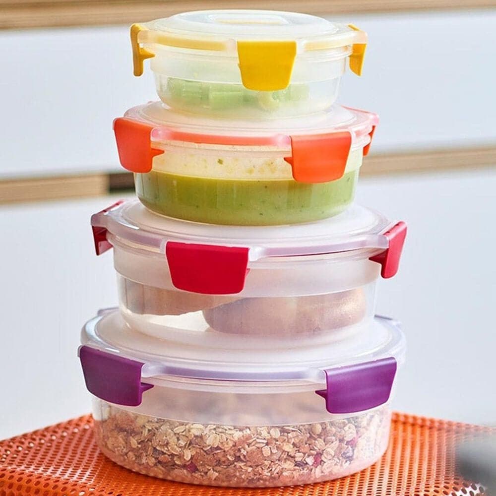 Joseph Joseph Nest Lock 8-Piece Round Food Container Set in Multicolor, , large