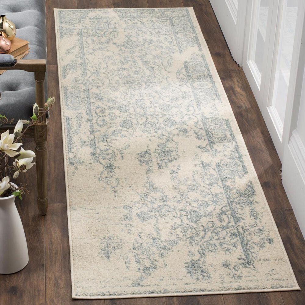 Safavieh Adirondack ADR101S-26 2"6" x 6" Ivory/Slate Runner, , large