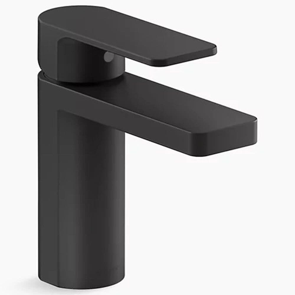 Kohler Parallel Single Handle Bathroom Faucet in Matte Black, , large