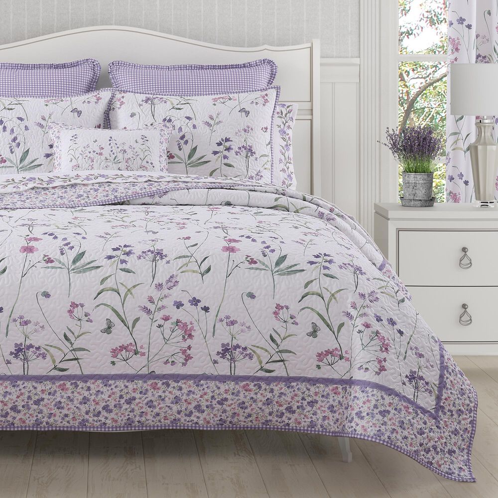 J. Queen New York Nola 3-Piece King/California King Quilt Set in Lilac, , large