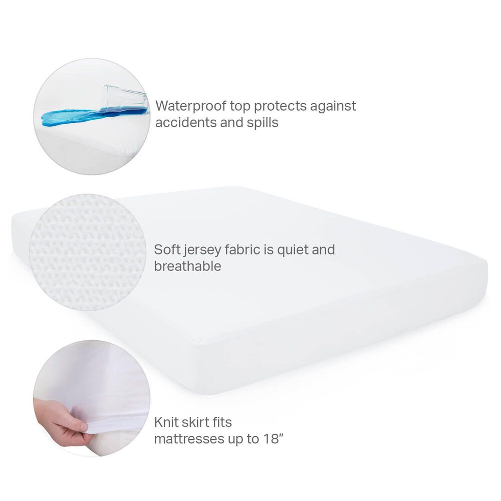 Malouf Weekender Jersey California King Mattress Protector, , large