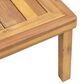 Hearth and Haven 2-Piece Patio Conversation Set with Cream Cushion in Teak, , large