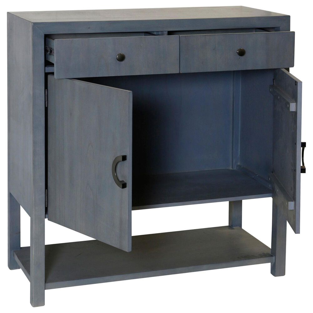Stylecraft Lamps Inc 2-Door Chest with Drawer in Gray Blue, , large